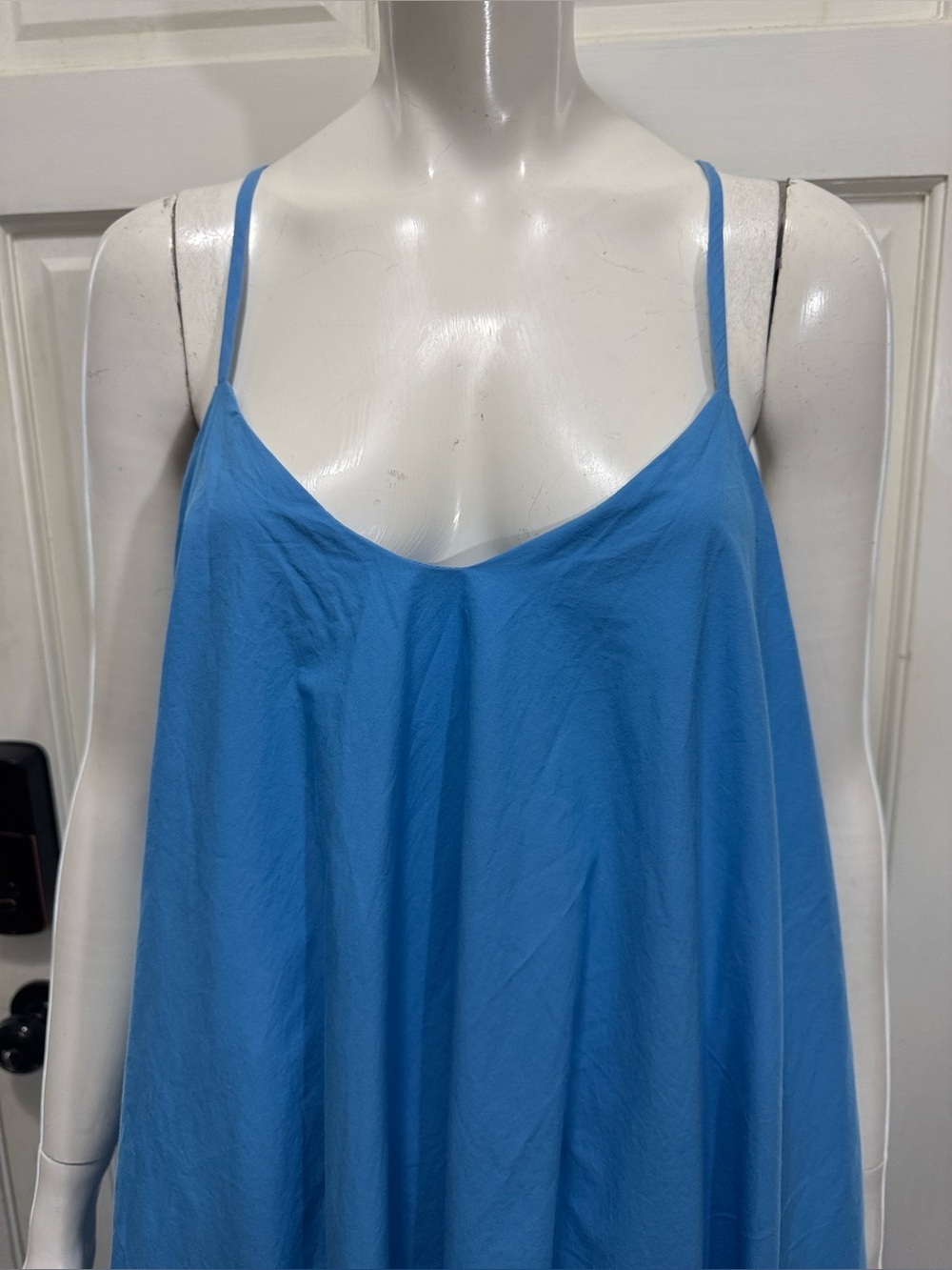 Banana Republic 100% Cotton Light Blue Long Dress Size XXS - Picture 14 of 14